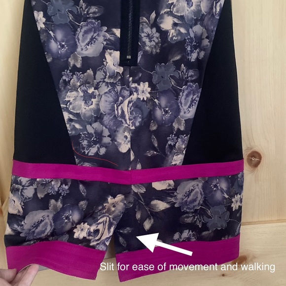 NWT - Black Floral Bodycon Dress | Strapless Bodycon Dress | Size M -could fit S - Picture 6 of 11